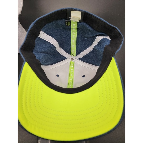 Under Armour W/Lime Green Symbol Size LG/XL Blue Baseball Cap - Picture 7 of 9